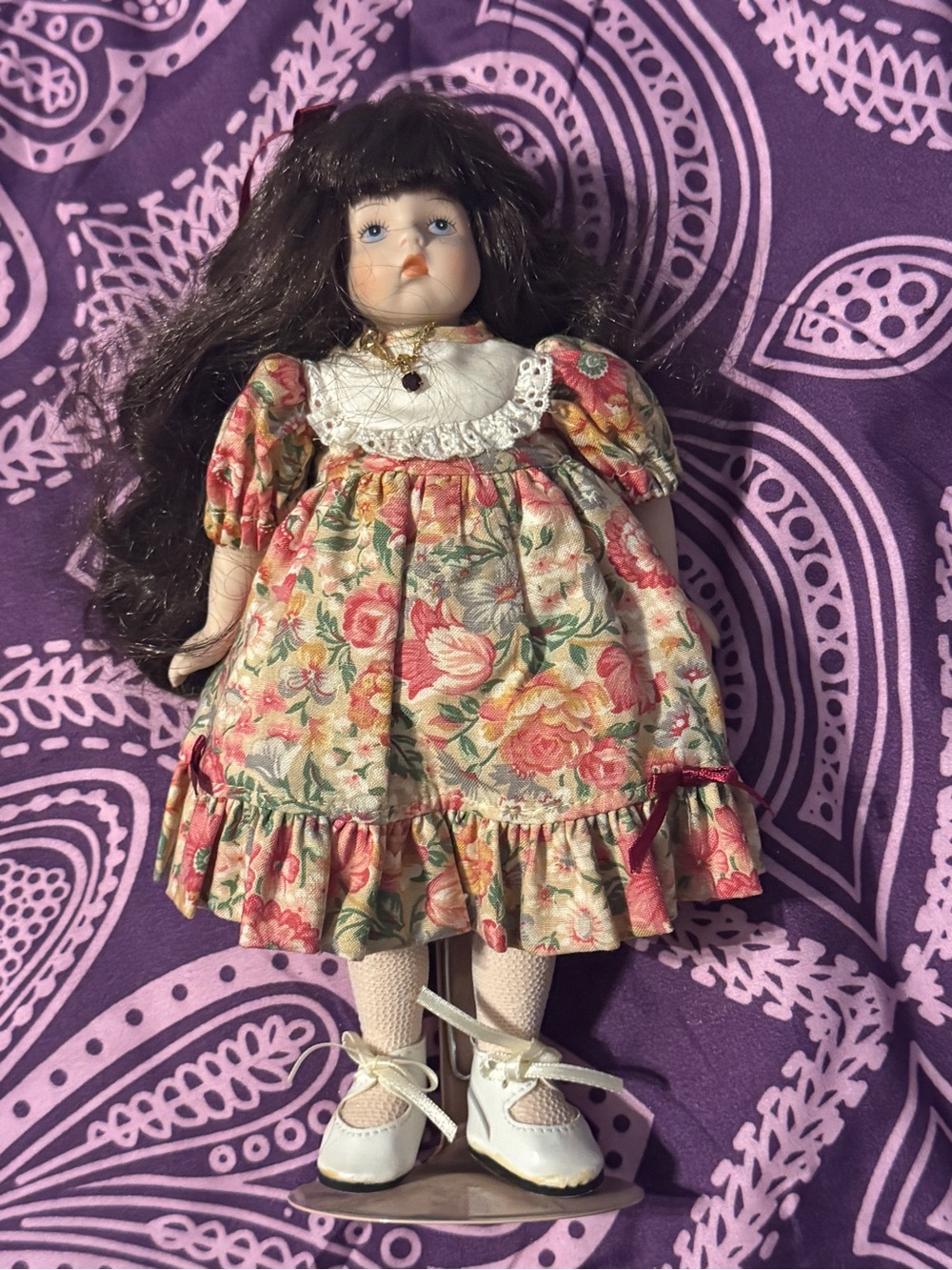 Vintage Carol Anne Dolls Goebel Porcelain Doll of the Month January 10"